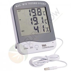 Comprar Digitales Thermohygrometer mit Sonde (Großbildschirm)