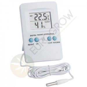 Comprar Digitales Max/Min-Thermohygrometer mit grauer Sonde