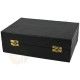 Bong Cristal Caja Black Leaf Hoja Oro 20 cm