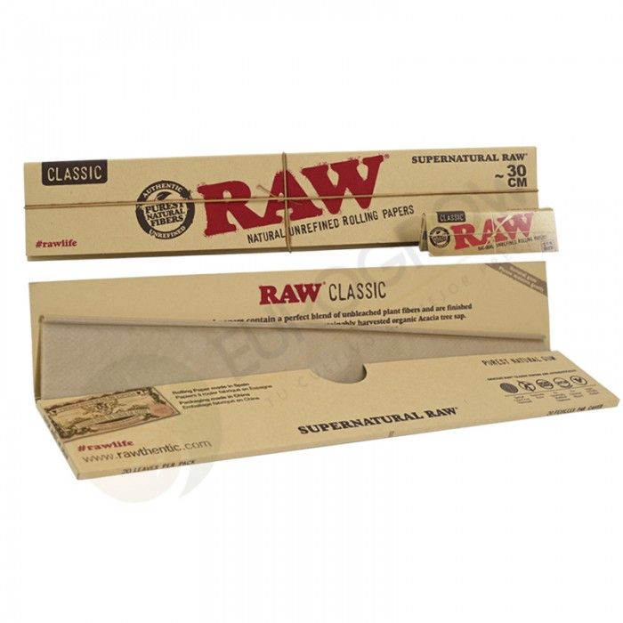 Comprar papel de fumar gigante Raw Supernatural. Papel de liar de 30cm