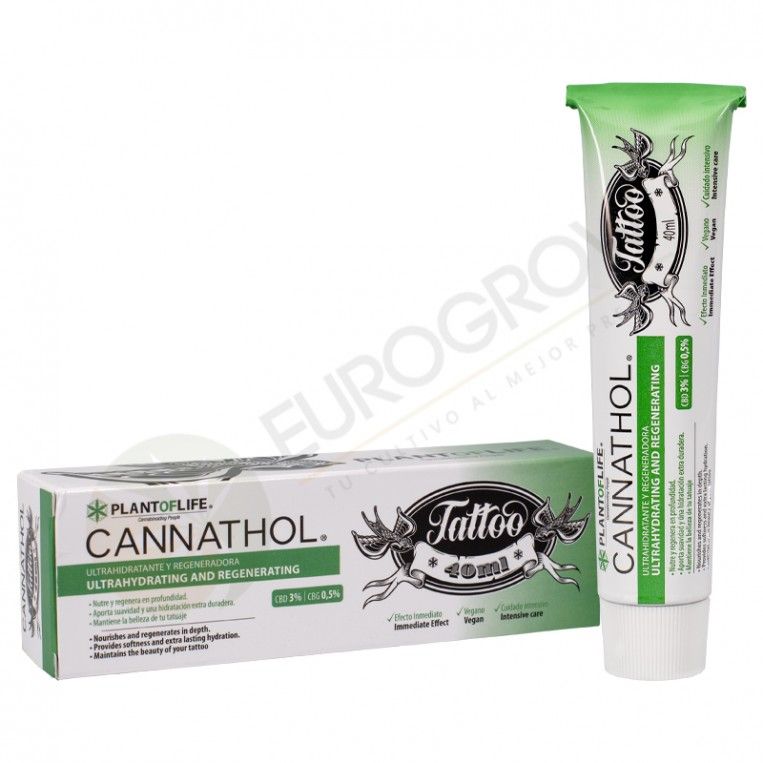 Crema Para Tatuajes Cannathol CBD y CBG