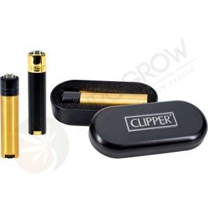 Comprar Clipper Metallic Schwarz & Gold + Etui