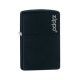 Mechero Zippo Black Matte Logo