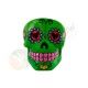 Cenicero de resina Calavera Mexicana Verde