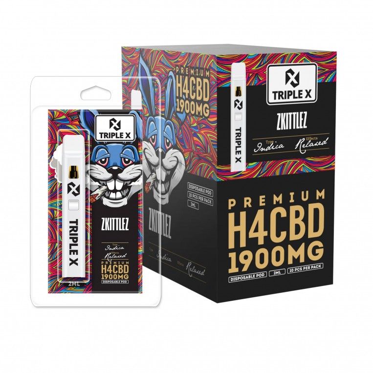 Vaper Desechable Triple X H4cbd Zkittlez 2 Ml Acan