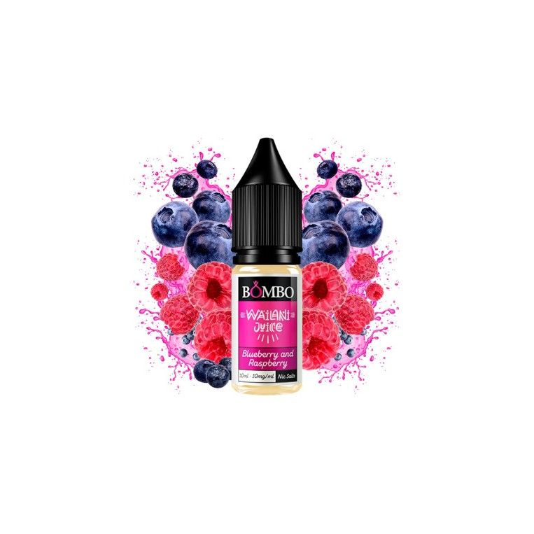 Blueberry and Raspberry 10ml - Wailani Juice Nic Salts by Bombo 20 mg Nicotina