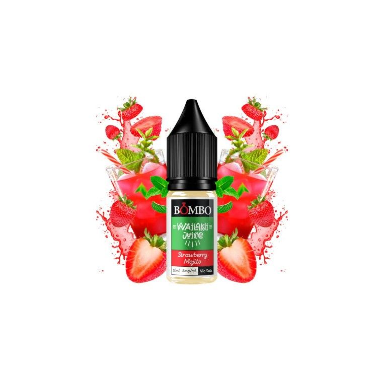 Erdbeer-Mojito 10 ml – Wailani Juice Nic Salts von Bombo 20 mg Nikotin