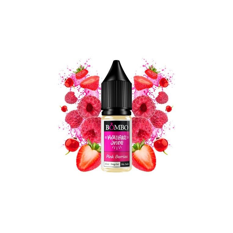 Pink Berries 10ml - Wailani Juice Nic Salts by Bombo 20 mg Nicotina