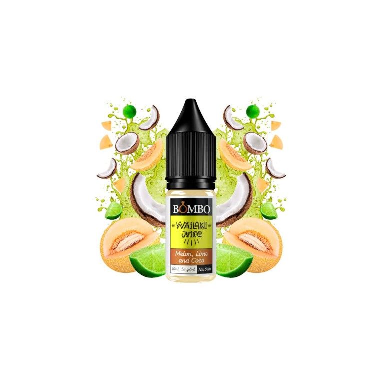 Melon Lime & Coco 10ml - Wailani Juice Nic Salts by Bombo 20 mg Nicotina