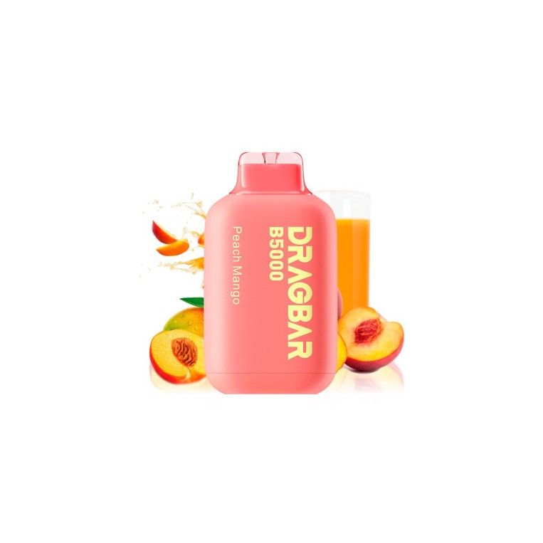 Dragbar B5000 Peach Mango Einweg-Pod von Voopoo