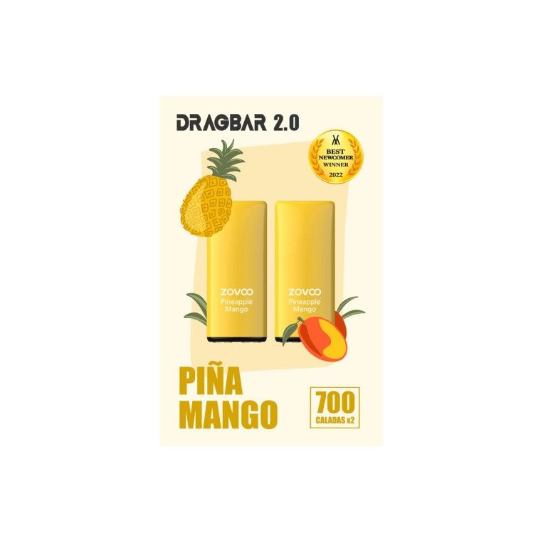 Ananas-Mango 20 mg von Dragbar 2.0