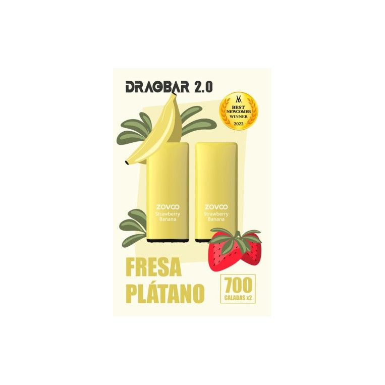 Erdbeer-Banane 20 mg von Dragbar 2.0