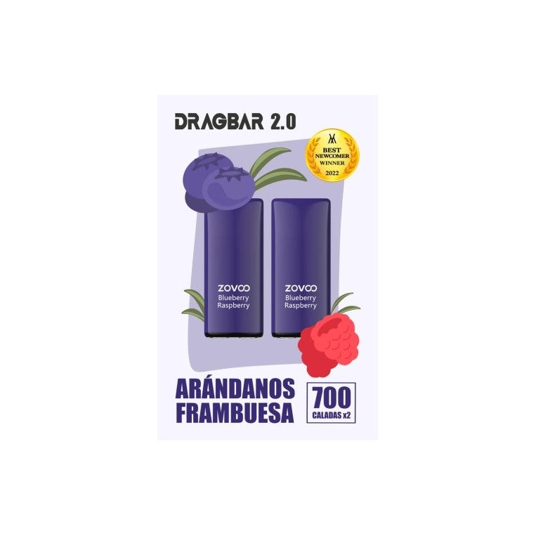 Blaubeer-Himbeere 20 mg von Dragbar 2.0