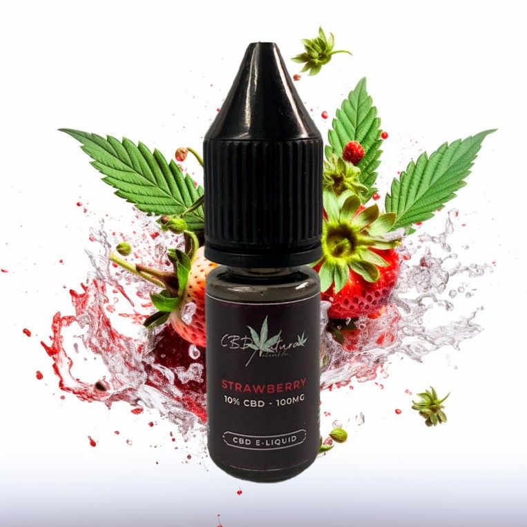 Strawberry E Liquid CBD Natura 100 mg 10 ml