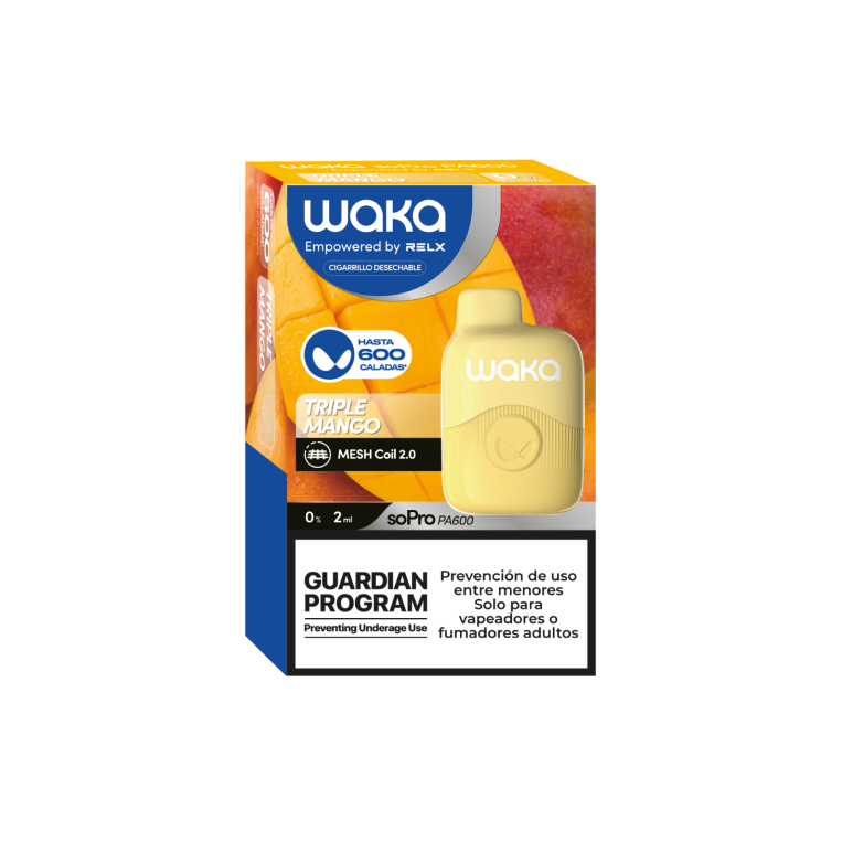 Waka Sopro Pa600 Einweg-Pod – Dreifachgriff 3,5 ml 0 mg von Relx