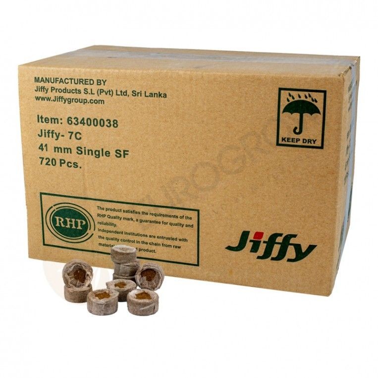 Schachtel mit Jiffys 41 mm, 1000 Einheiten
