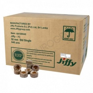 Comprar Caja de Jiffys Coco 50mm - 640 Unidades