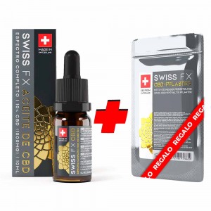 Comprar CBD-Öl 10 % SWISS FX CBD + 3 CBD-Pflaster (Geschenk)