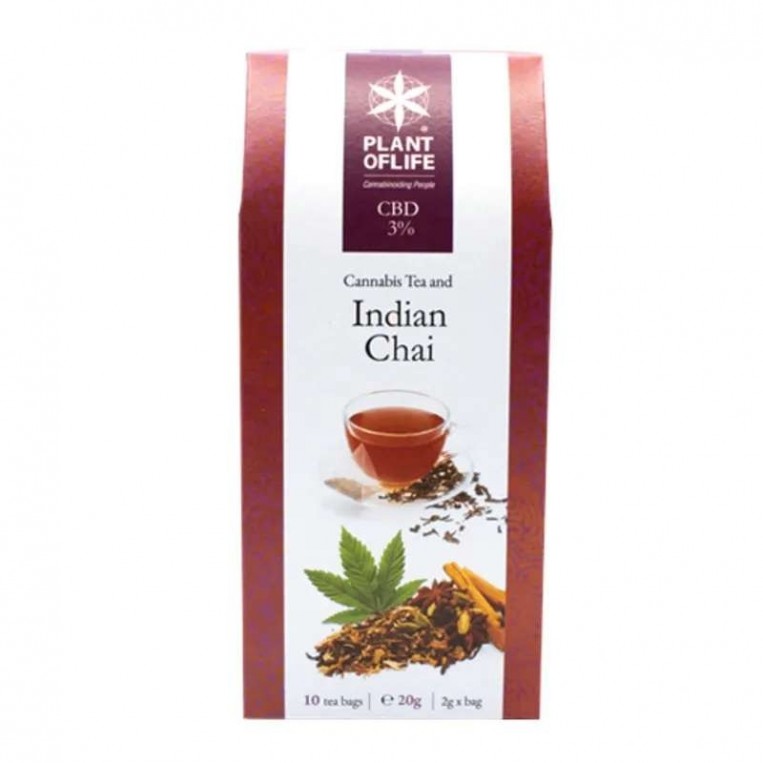 Indischer Chai-Tee mit 3 % CBD-Pflanze des Lebens