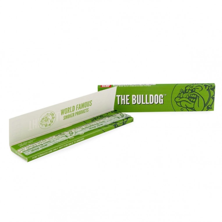 Das Bulldog King Size Slim grünes Hanfpapier