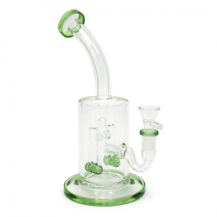 Bong De Cristal 28cm Bubbler Drum Con Percolador