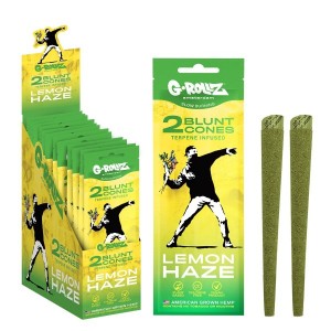 Comprar Blunt Organic Hemp Wrap G-Rollz Banksys Lemon Haze CBD++