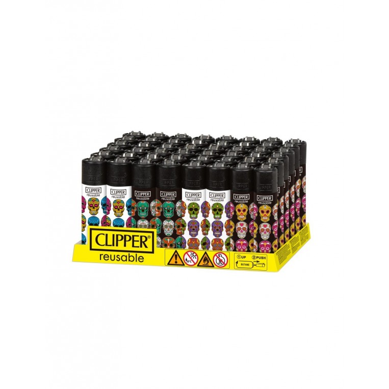 Clipper Classic Large Triple Skull Feuerzeug