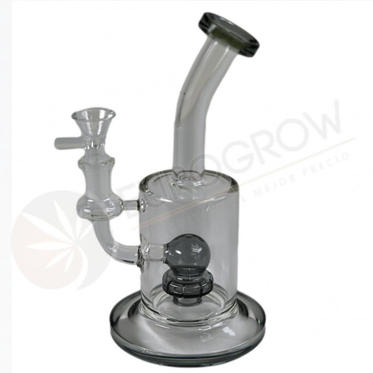 Bong De Cristal 23cm Bubbler Drum Con Percolador De Bola