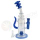 Bong De Cristal 29cm Bubbler Drum Con Percolador Azul