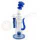 Bong De Cristal 29cm Bubbler Drum Con Percolador Azul