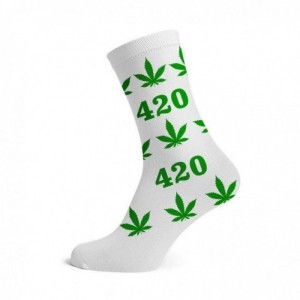 Comprar Calcetines Blancos Y 420 Hojas Verdes Mujer