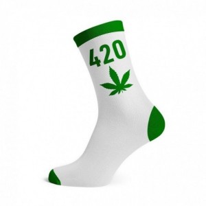 Comprar Calcetines Blancos Y 420 Verde