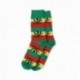 Rasta-Socken mit schwarzen Blättern