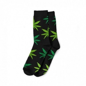 Comprar Calcetines Negros Y Hojas Verde Claro Y Oscuro