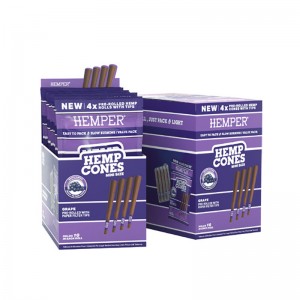 Comprar 1 1/4 4pk Hemp Cones Basic Hemp Paper Grape