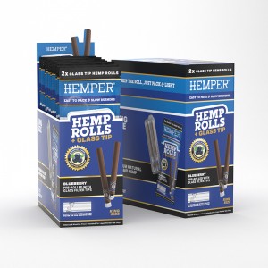 Comprar 2pk King Size Rolls With Glass Tips - Hemp Paper - Blueberry