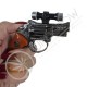 Mechero Pistola Revolver Plata