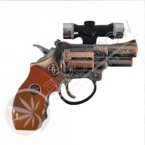 Comprar Mechero Pistola Revolver Cobre