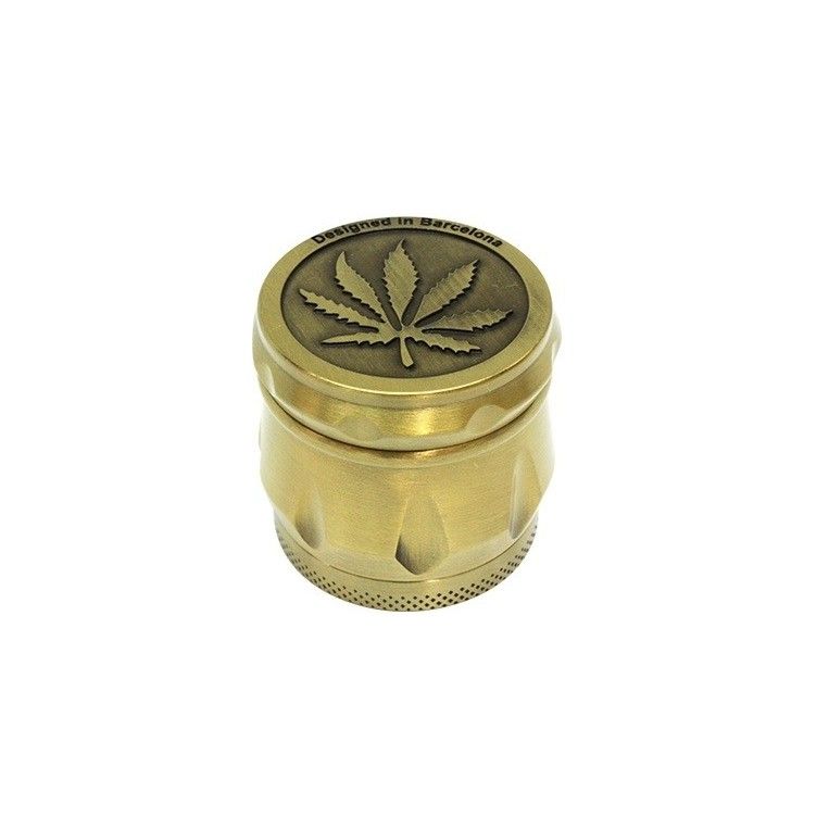 Grinder Metal Relieve Marihuana 4 Partes