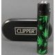 Clipper Metal Leaves Green + Estuche