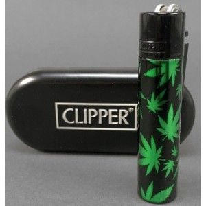 Clipper Metal Leaves Green + Estuche
