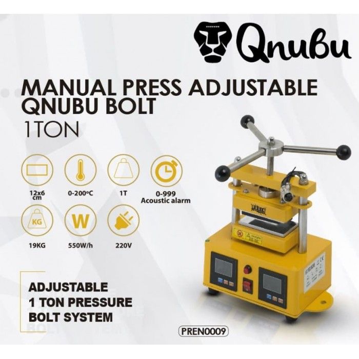 Prensa Qnubu Press Bolt Manual 【 1 Tonelada 】 Rosin ✓