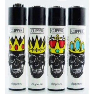 Clipper Micro Skulls B&W