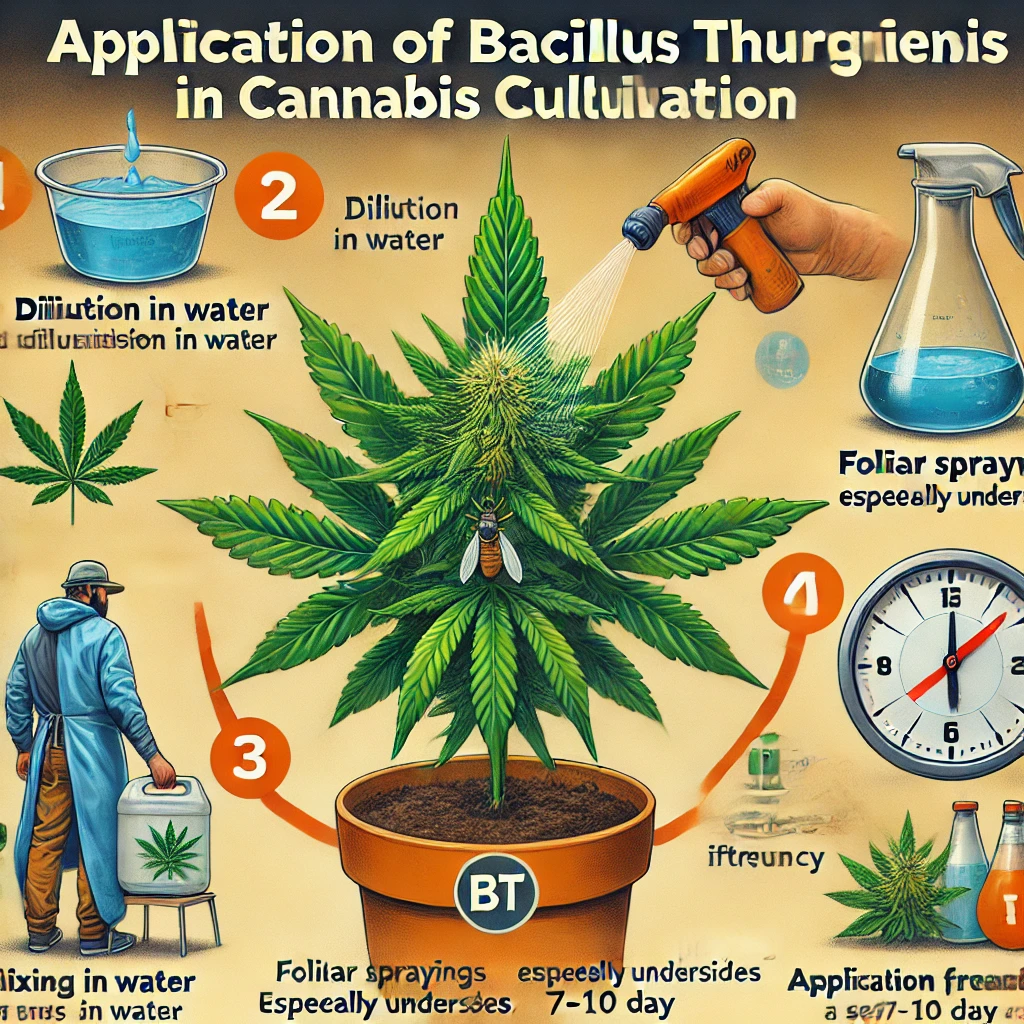 Bacillus thuringiensis en la Marihuana