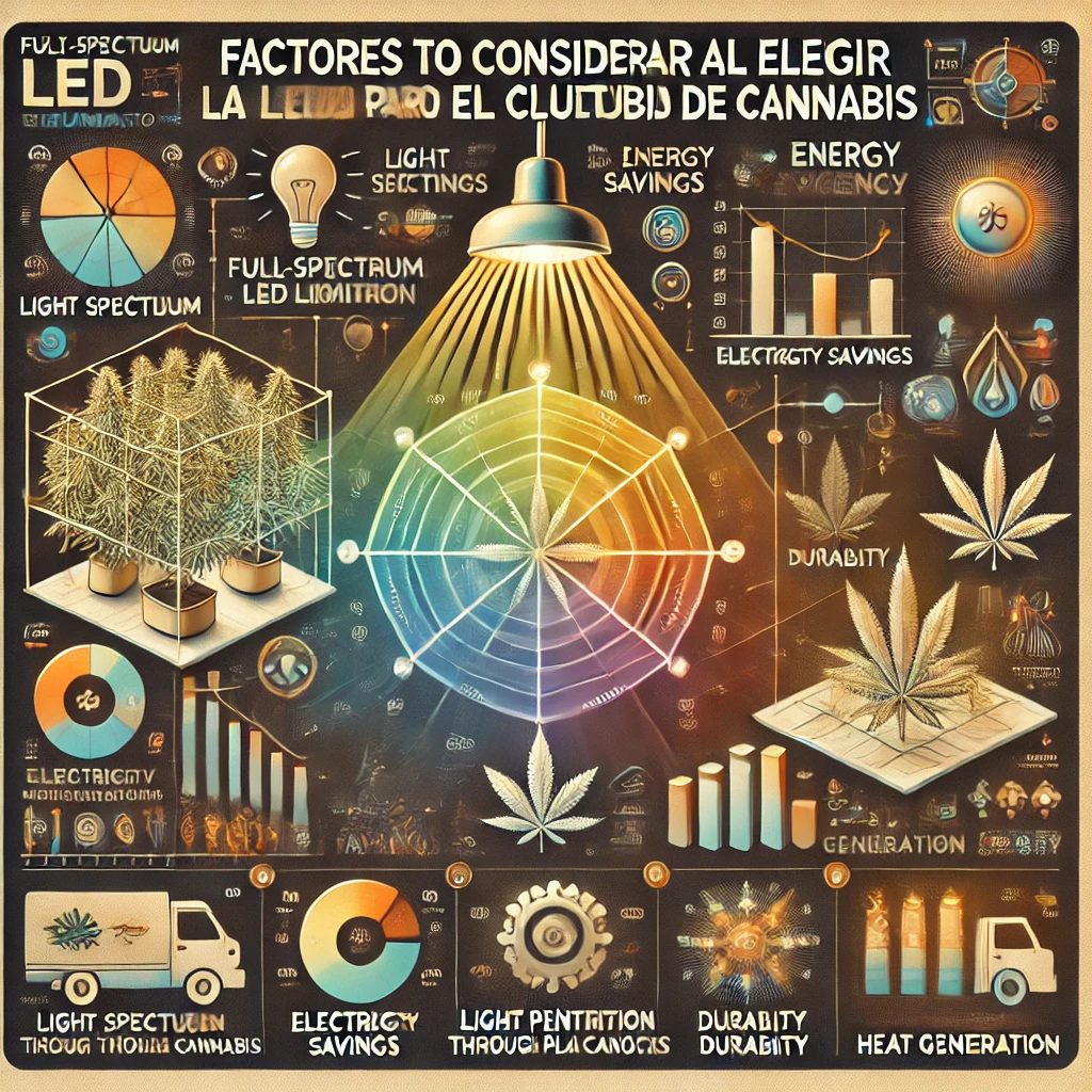 Mejor iluminación para cultivo interior de cannabis