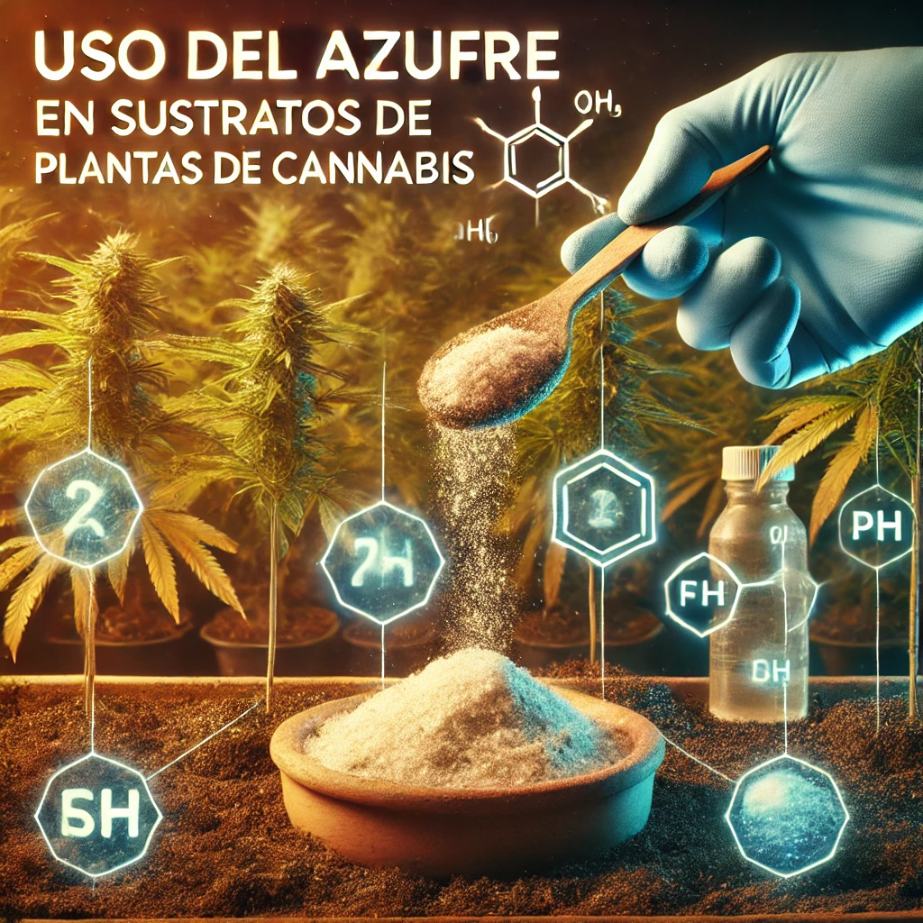 azufre en cultivos de cannabis durante la floracion