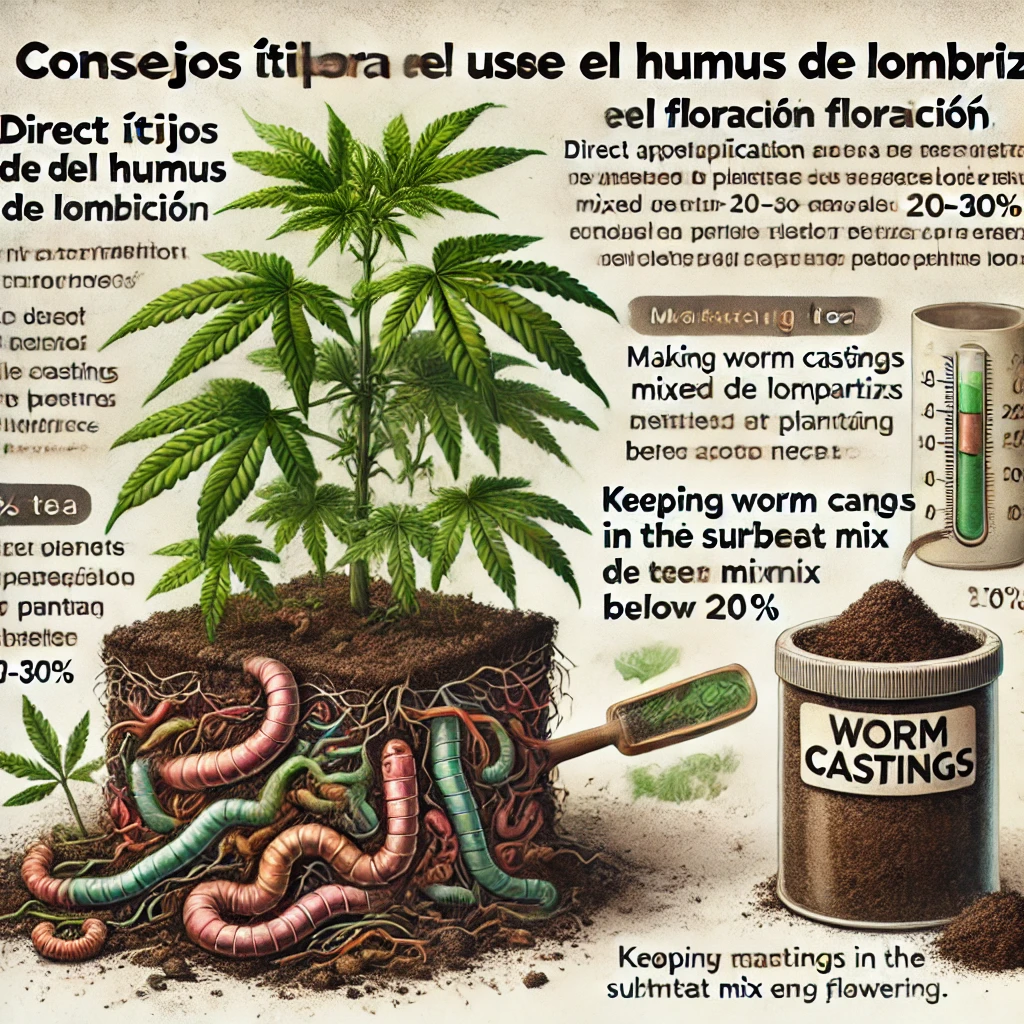 beneficios del humus de lombriz para la floracion