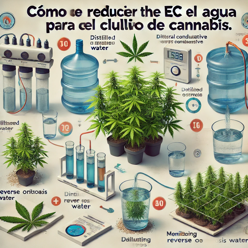 como bajar el ec del agua