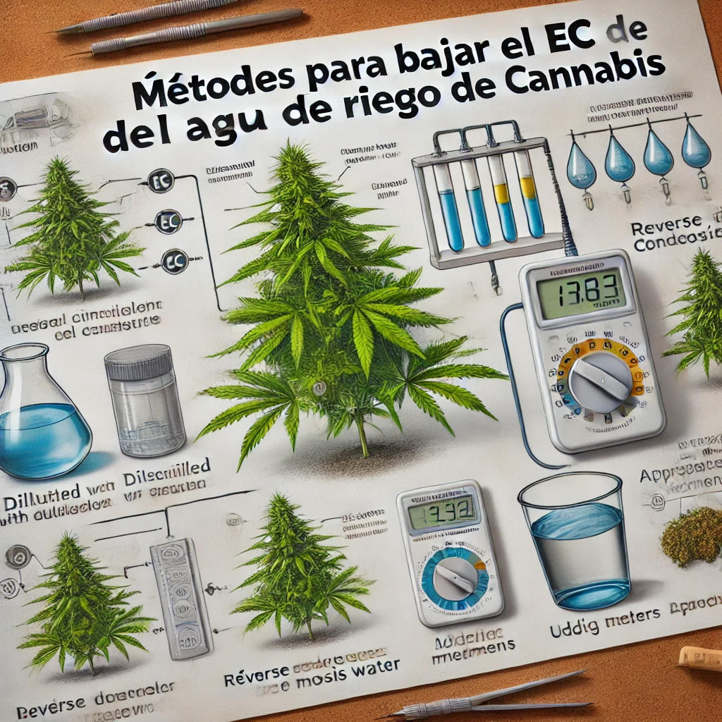 como bajar el ec del agua