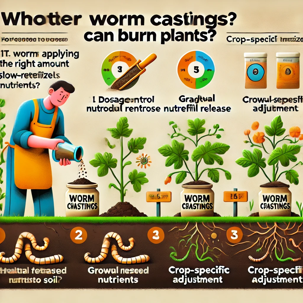 el humus de lombriz quema las plantas